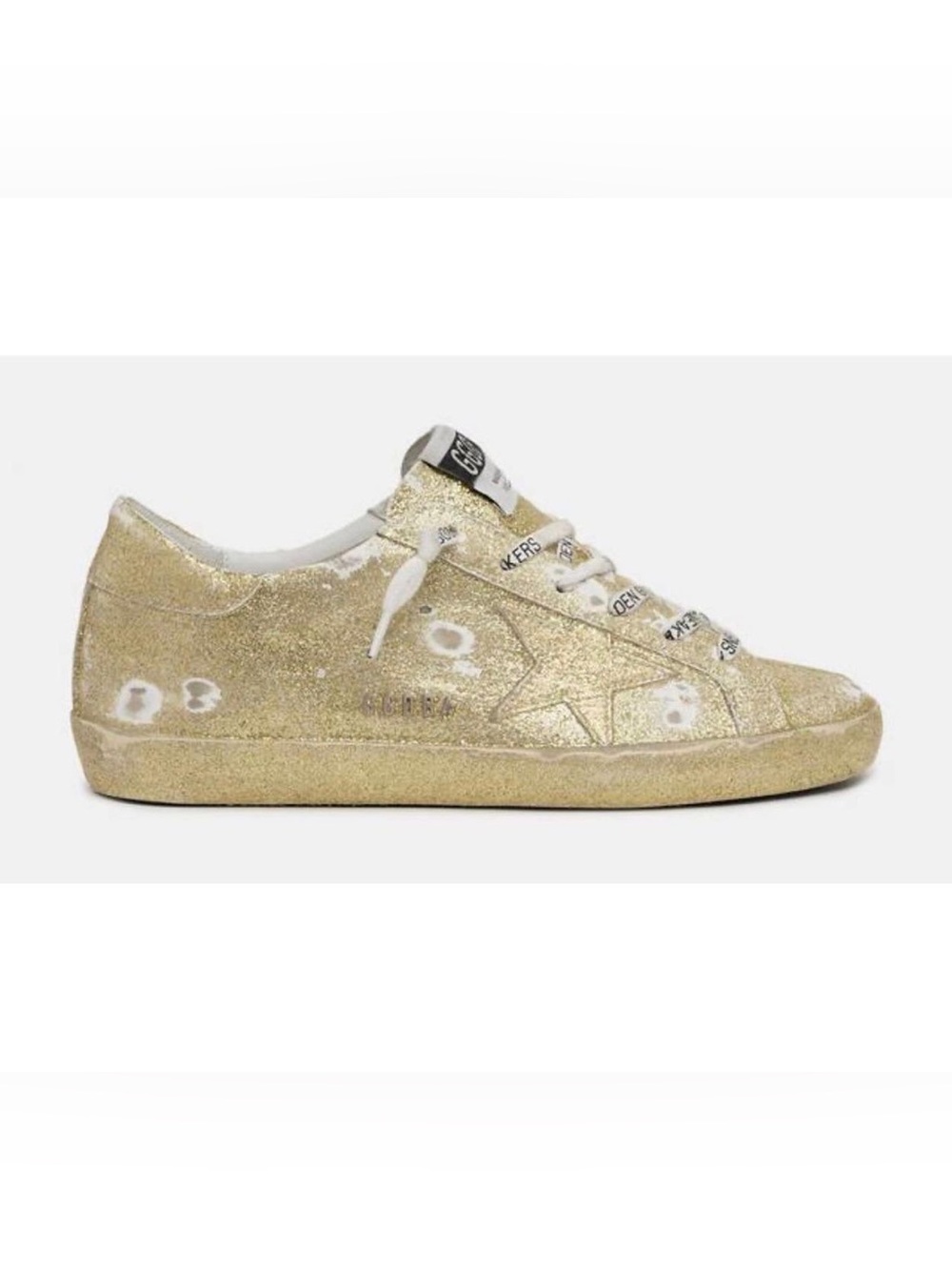 Golden Goose Women's Ltd Edition Super-Star Glitter Low Top Sneakers Size 37